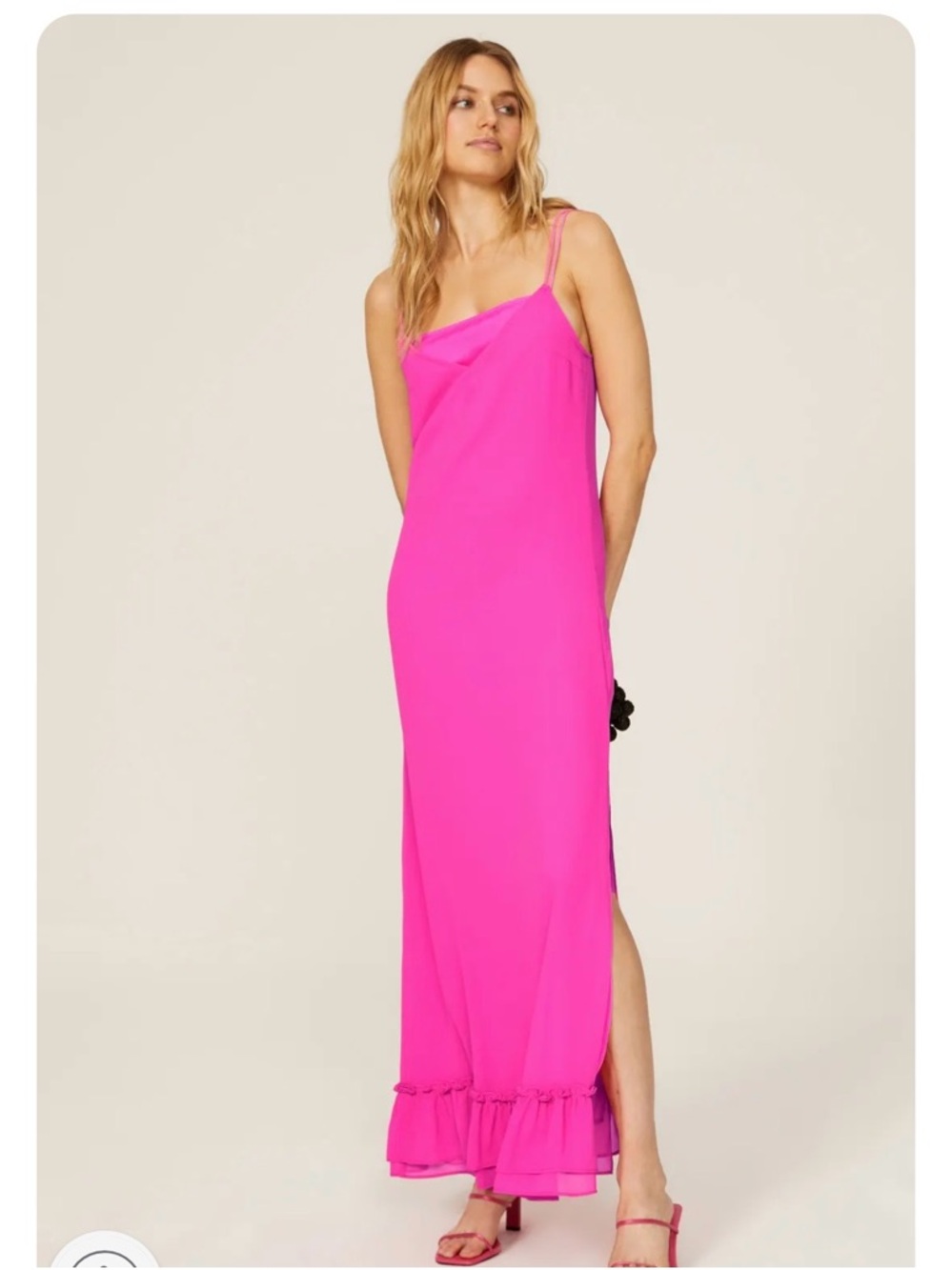 NWT Line & Dot Fuchsia Slip Maxi Dress